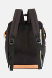 Himawari Contrast Waterproof Canvas Backpack with Side Pockets.
