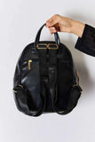 David Jones Stylish PU Leather Backpack.