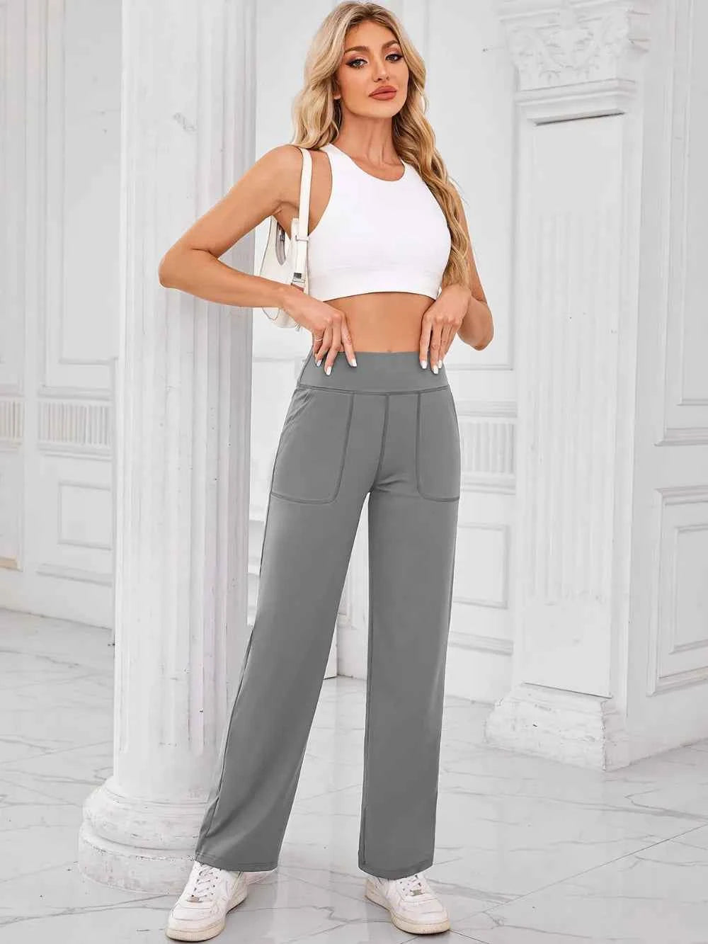 Lovelet High Waist Active Pants with Pockets.