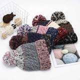 Contrast Thermal Hat with Pompom.