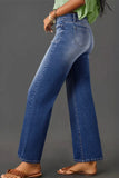High-Waisted Wide-Leg Vintage Wash Jeans.