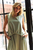 Davi & Dani Drawstring Hem Tank and Pants Set - EBYNN