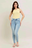 Judy Blue Plus Size Mr Tummy Control Vintage Wash Skinny Jeans.