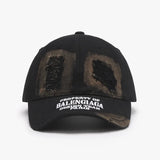 Distressed Cotton Baseball Cap.