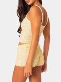 Lace Detail Cami and Shorts Set - EBYNN