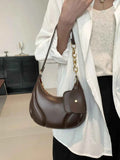 PU Leather Medium Shoulder Bag with EarPods Compartment.