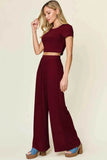 Double Take Top and Pants Set for Effortless Style and Comfort - EBYNN