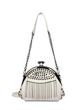 Studded Fringe Crossbody Bag.