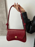 PU Leather Crossbody Bag with Texture.