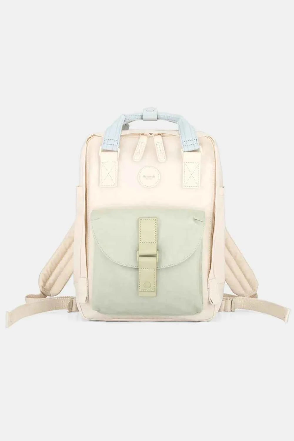 Himawari Contrast Waterproof Canvas Backpack Bag.