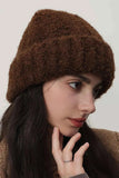 Solid Color Thermal Knit Hat.