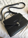 Detachable Shoulder Strap PU Leather Handbag.