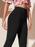 Plus Size High-Waist Flare Active Pants.