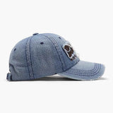 Adjustable Cotton Baseball Cap with Letter Design.