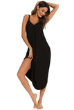 V-Neck Midi Lounge Dress.