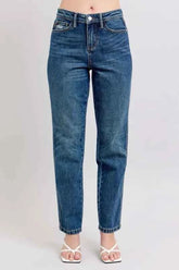 Judy Blue High Waisted Rigid Magic Straight Leg Jeans Plus Size.
