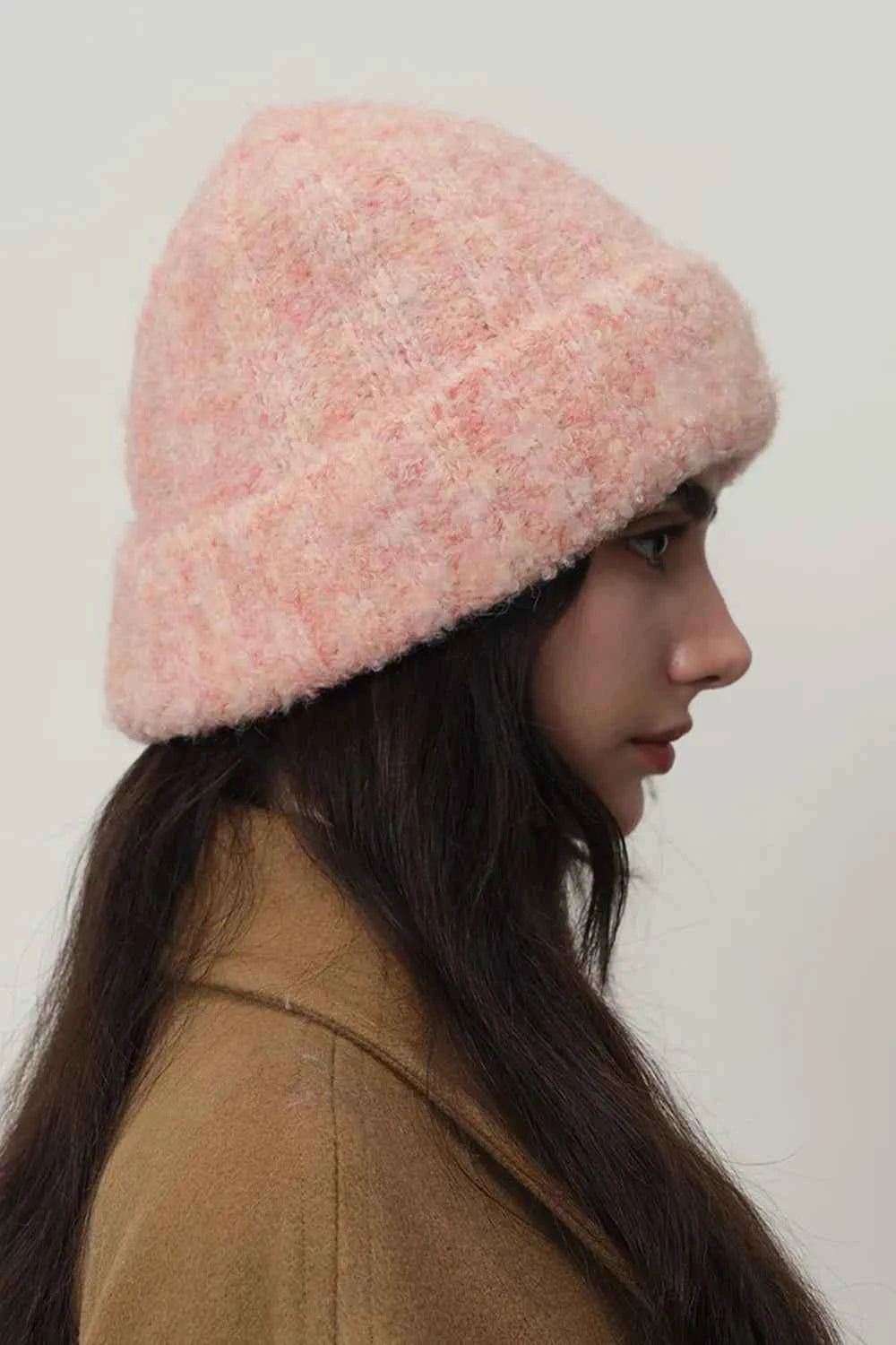 Solid Color Thermal Knit Hat.