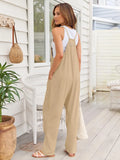 V-Neck Spaghetti Strap Pocketed Jumpsuit.