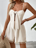 Sweetheart Neck Spaghetti Strap Romper.