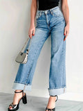 High-Waisted Wide Leg Jeans.