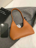 Small Texture PU Leather Shoulder Bag.