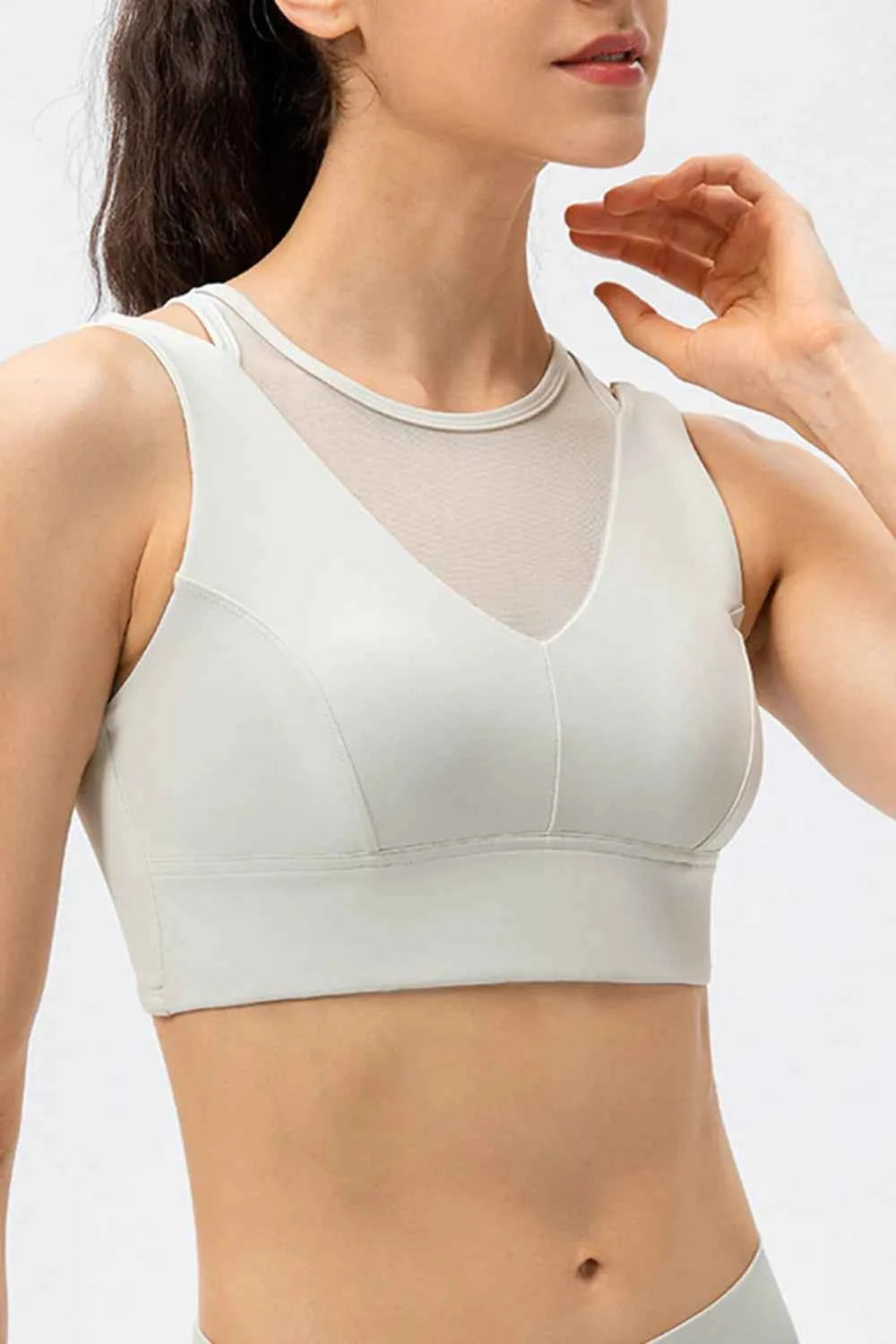 Cutout Wide Strap Active Tank Top.