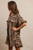 Leopard Print Dress: Mix and Match Short Sleeve Style - EBYNN