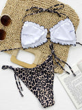 Frill Trill Halter Neck Bikini Set.