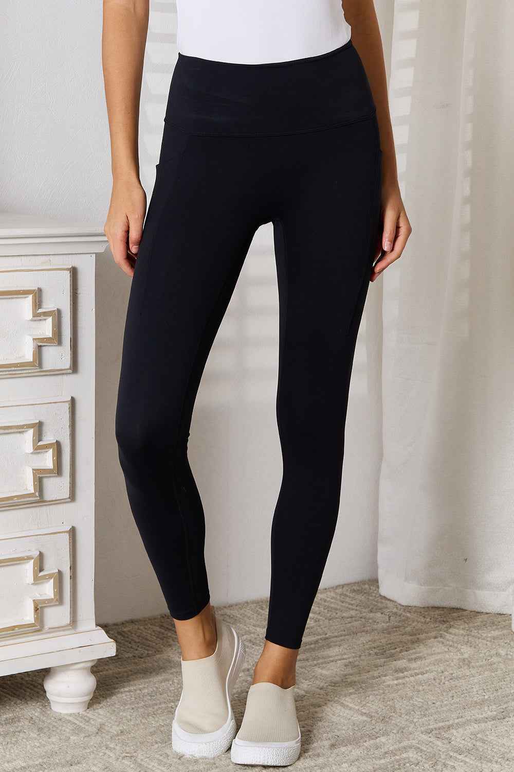 Basic Bae Wide Waistband Sports Leggings.