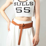 Knot Detail PU Leather Belt.