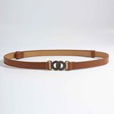 Alloy Buckle PU Leather Belt.