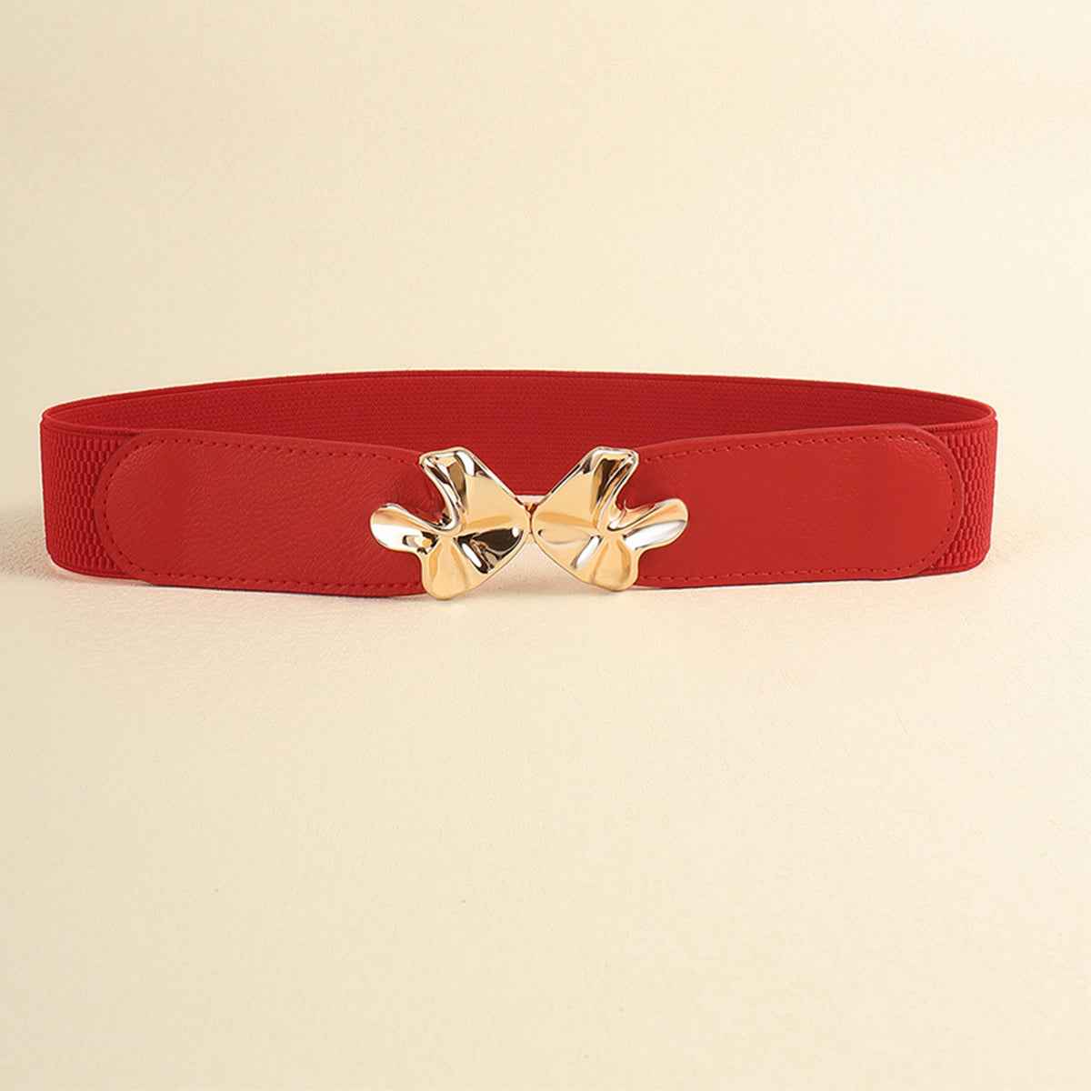 Alloy Buckle Elastic Belt for Comfort and Style.