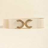 Double C Buckle Elastic Belt.