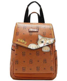 Nicole Lee USA Cat Eco-Leather Convertible Backpack.
