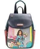 Nicole Lee USA Cat Eco-Leather Convertible Backpack.