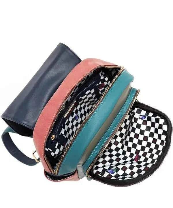 Nicole Lee USA Cat Eco-Leather Convertible Backpack.