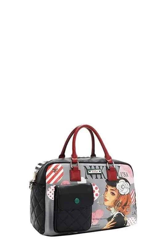 Nicole Lee USA Eco-Leather Boston Bag.