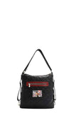 Nicole Lee USA Convertible Adjustable Strap Backpack Bag.