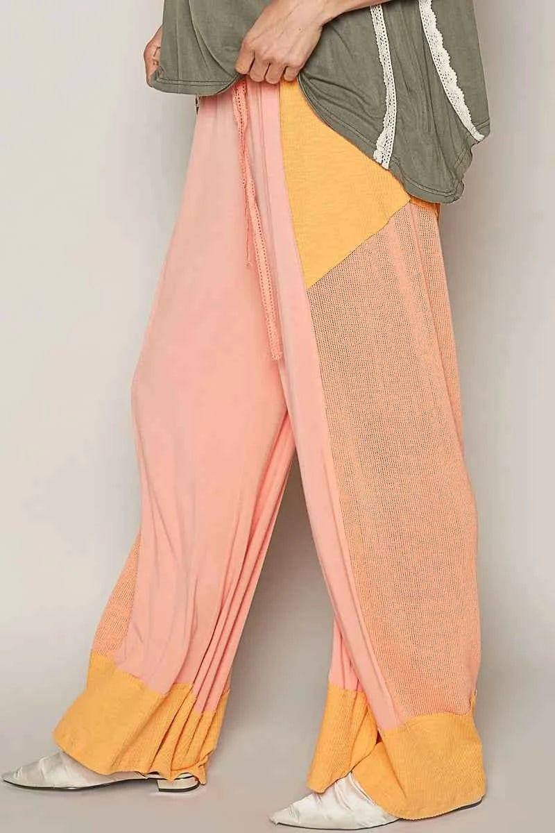 POL Drawstring Wide Leg Pants.