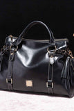 Large PU Leather Handbag with Tassels.
