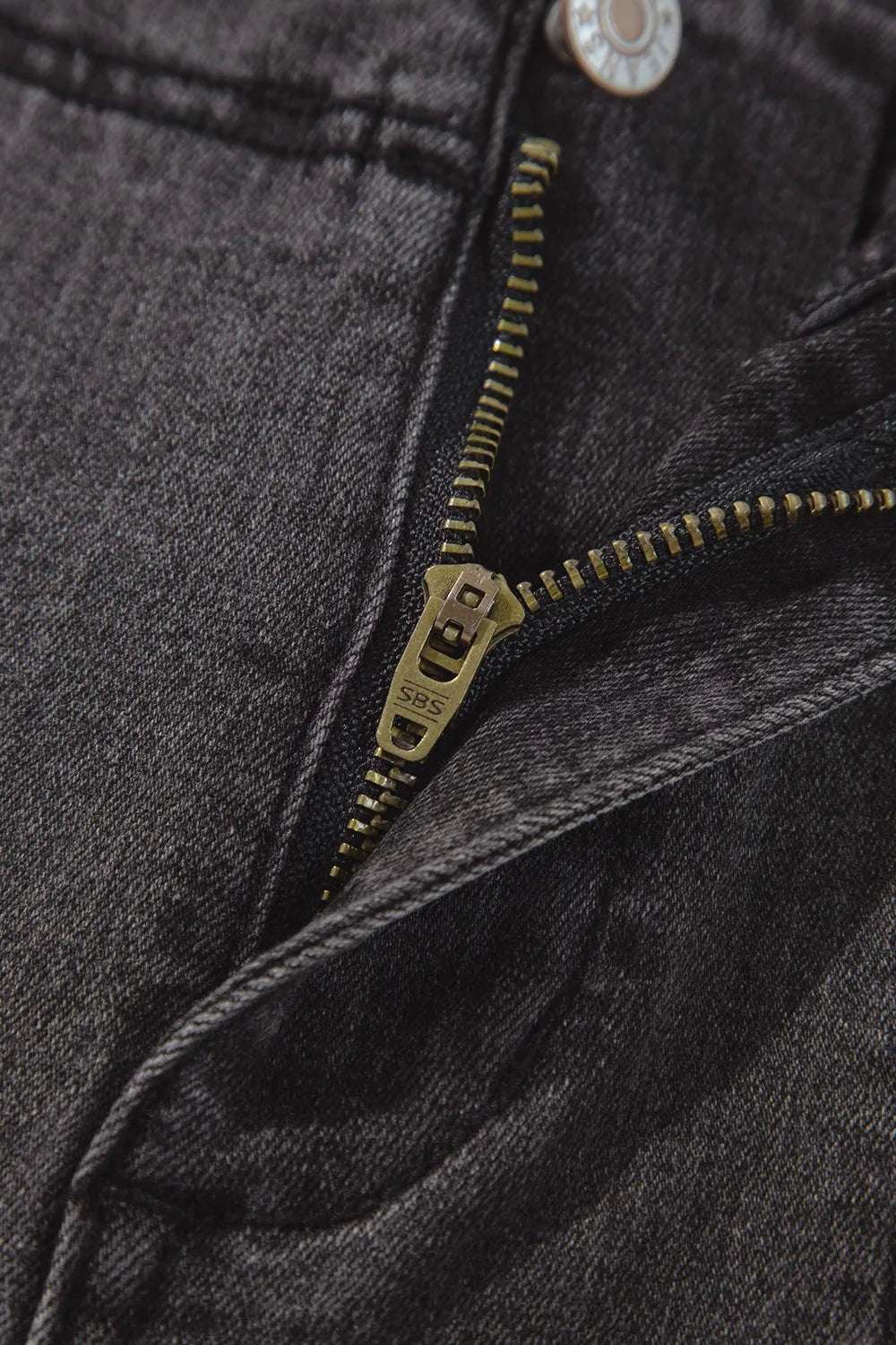 High-Waisted Wide-Leg Vintage Wash Jeans.