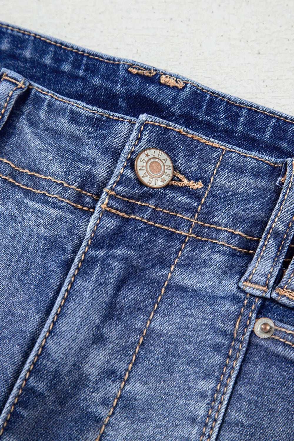 High-Waisted Wide-Leg Vintage Wash Jeans.