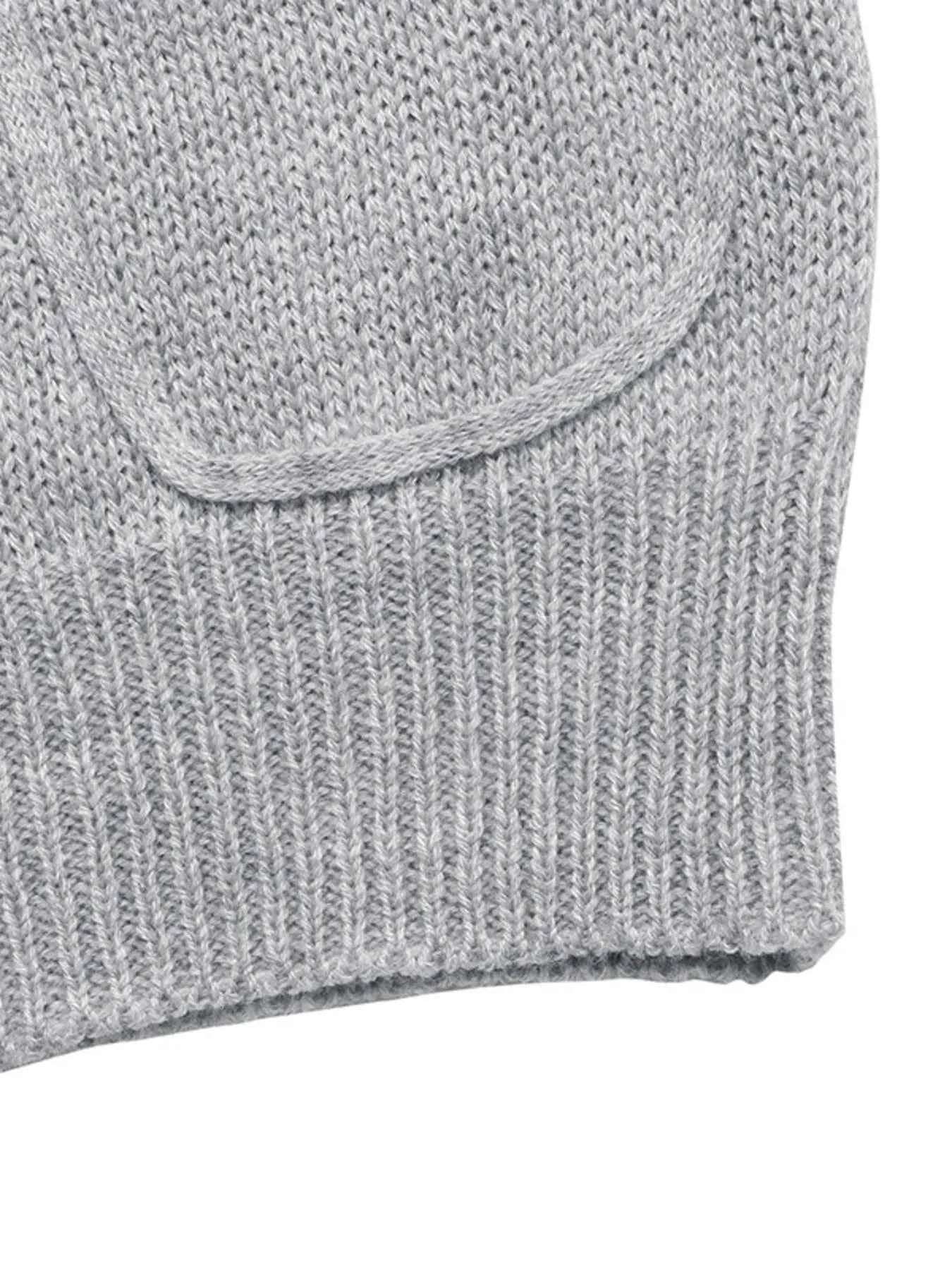 Flower Round Neck Long Sleeve Sweater.