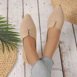 Pointed Toe Flats Slip-Ons for Women.