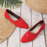 Pointed Toe Flats Slip-Ons for Women.