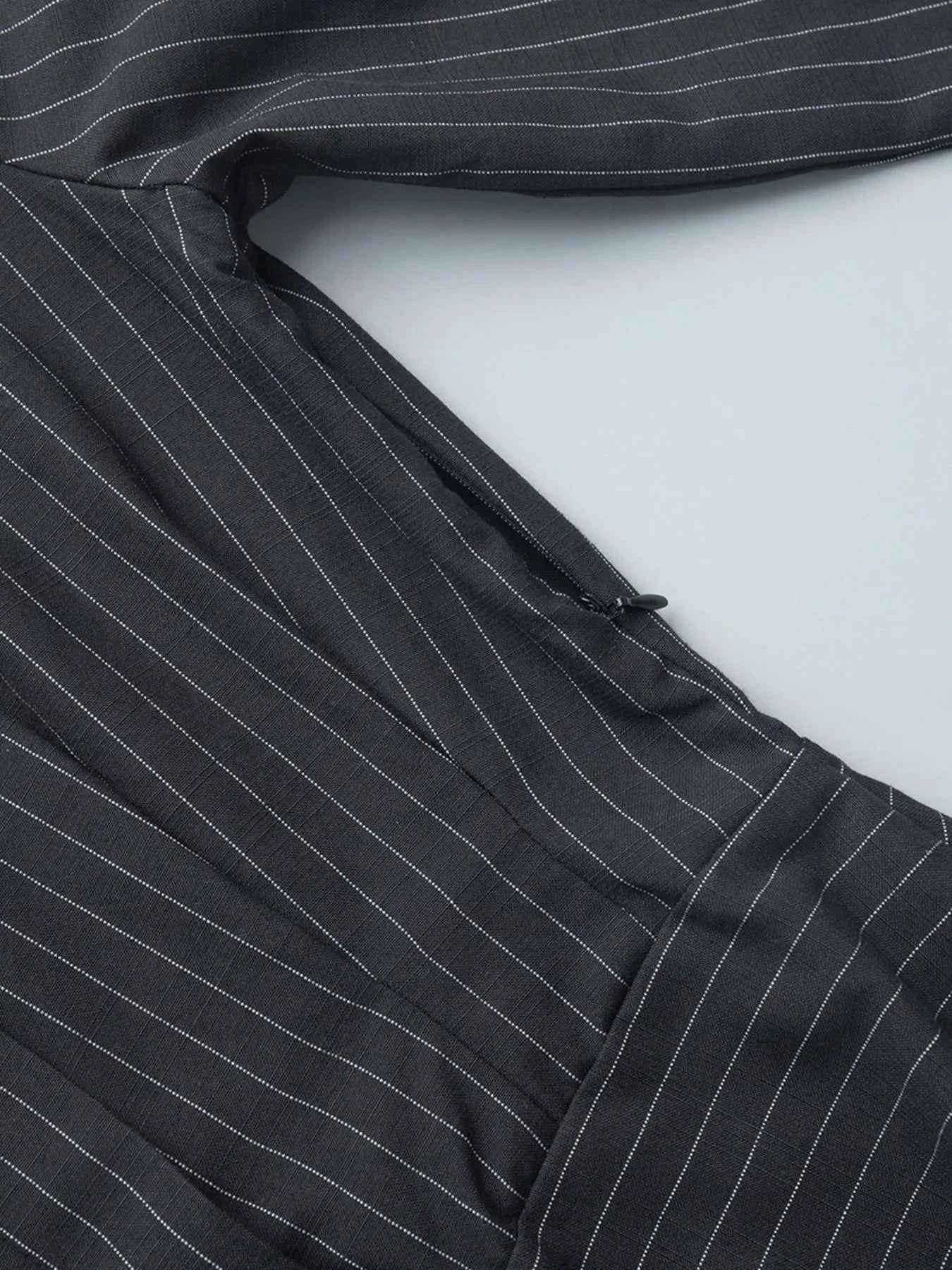 Striped Long Sleeve Shirt Dress.