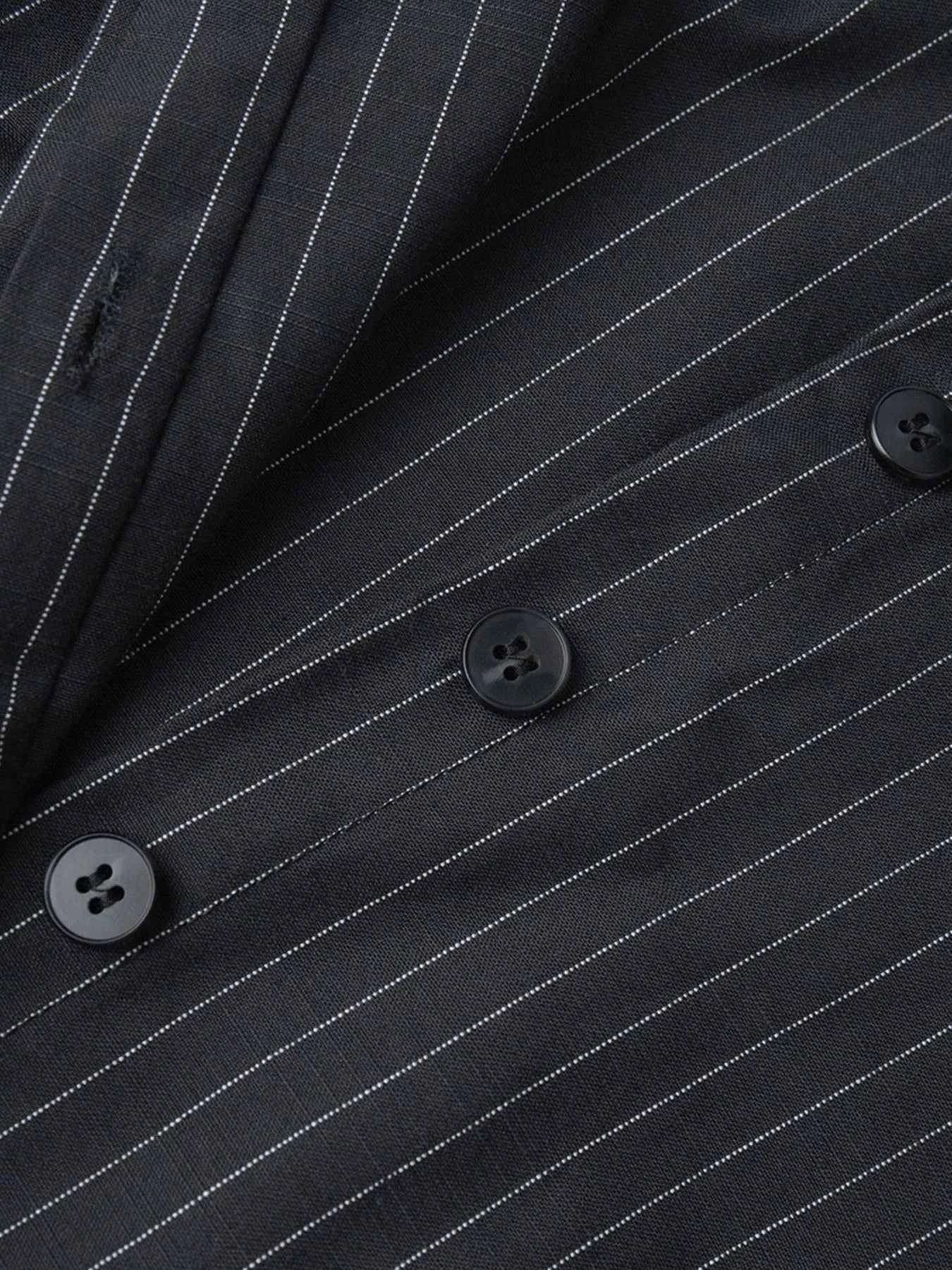 Striped Long Sleeve Shirt Dress.