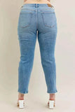 Judy Blue Plus Size High-Waist Vintage Straight Jeans.