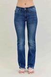 Judy Blue Plus Size Mid-Rise Bootcut Jeans.