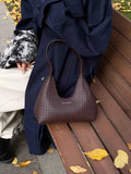 Small Texture PU Leather Shoulder Bag.